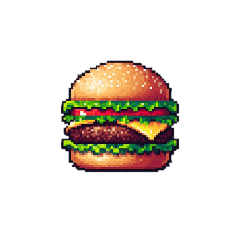 [LINEスタンプ] ハンバーガーセット2