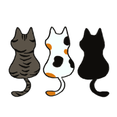 [LINEスタンプ] 我が家のねこ3姉妹(日常スタンプ)