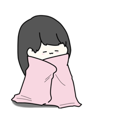 [LINEスタンプ] あまりやる気のない女の子