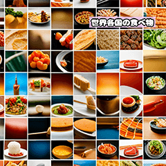 [LINEスタンプ] 世界の代表的な食べ物