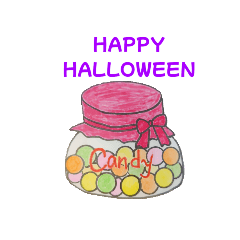 [LINEスタンプ] ハッピーハロウィン、飴スタンプ