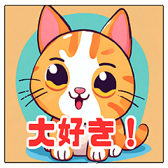 [LINEスタンプ] かわいく表情豊かな猫ちゃんのスタンプ