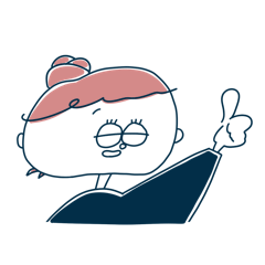 [LINEスタンプ] ぴんくいろの子