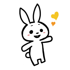 [LINEスタンプ] 手乗りうさみん 5