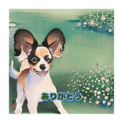 [LINEスタンプ] 浮世絵風の犬と挨拶