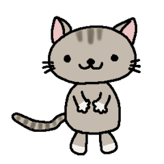 [LINEスタンプ] 地味ねこ