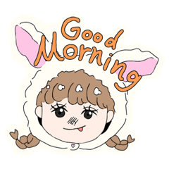 [LINEスタンプ] Rabbit Girl<3