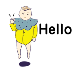 [LINEスタンプ] 生後三ヶ月くらいのあかちゃん