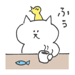 [LINEスタンプ] なかよし！とりとねこ