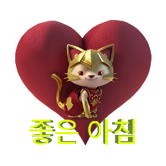 [LINEスタンプ] 鷹丁字颯人 마음 세계 고양이 스탬프1