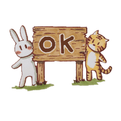 [LINEスタンプ] うさぽんととらぽん