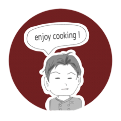 [LINEスタンプ] 星chefのenjoy cooking な日常