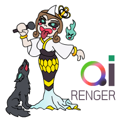 [LINEスタンプ] ai Renger Game V.1KZ