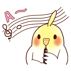 [LINEスタンプ] オーケストラ団員のオカメインコ