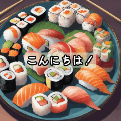 [LINEスタンプ] 普段使いに最適！日本の美食を味わう^^