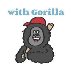 [LINEスタンプ] 部活動 with Gorilla