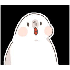 [LINEスタンプ] ほっぺもち文鳥スタンプ