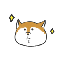 [LINEスタンプ] 二重あごのしば犬