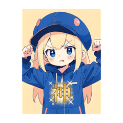 [LINEスタンプ] 少女の反応