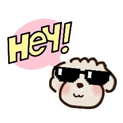 [LINEスタンプ] ワクワクわんこ