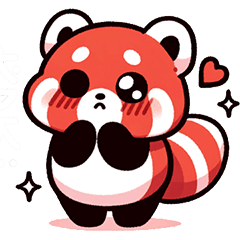 [LINEスタンプ] 愛らしいレッサーパンダの日常会話スタンプ