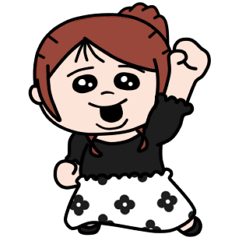 [LINEスタンプ] となりん家の母？ リサコ