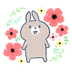 [LINEスタンプ] おはなうさ