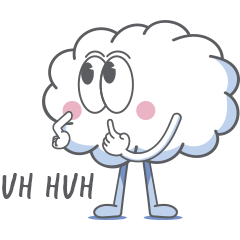 [LINEスタンプ] 修正版！雲さんスタンプセット1[英語]