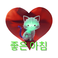 [LINEスタンプ] 鷹丁字颯人 마음 세계 고양이 스탬프2