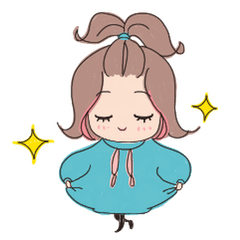 [LINEスタンプ] パーカー好き女の子(2)