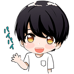 [LINEスタンプ] かわいい 男の子 アニメーション 第一弾