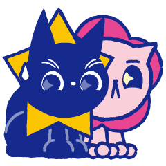 [LINEスタンプ] 咲く花と猫