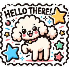 [LINEスタンプ] 元気なワンちゃん！