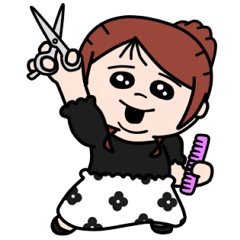 [LINEスタンプ] となりん家の母？ リサコ 仕事用