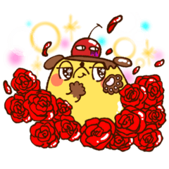 [LINEスタンプ] プリンから生まれたぷぷ太郎