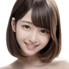 [LINEスタンプ] デコルテあらわなスマイル女子