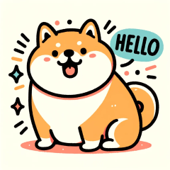 [LINEスタンプ] もちもち柴犬のユニークな日常