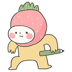 [LINEスタンプ] イチゴジャムちゃん