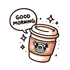 [LINEスタンプ] コーヒーのあいさつスタンプです