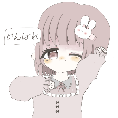 [LINEスタンプ] シンプルめな女の子のスタンプ