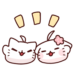 [LINEスタンプ] nekoyayaネネコとヤヤコ vol.01