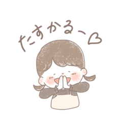 [LINEスタンプ] のんびり女の子たちのスタンプ