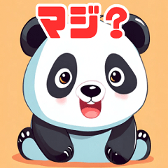 [LINEスタンプ] かわいいパンダの表情