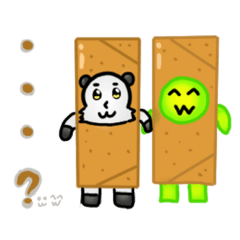 [LINEスタンプ] ともみんとゆきぱんだ