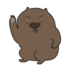 [LINEスタンプ] ウォンちゃん！かわいいウォンバット〜日常
