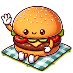 [LINEスタンプ] クールバーガー大冒険