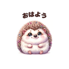 [LINEスタンプ] ふわふわ はりねずみスタンプ