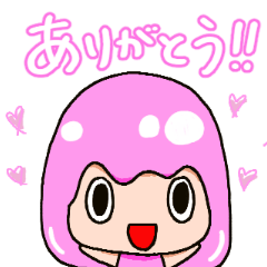 [LINEスタンプ] スライムのっけた女の子2