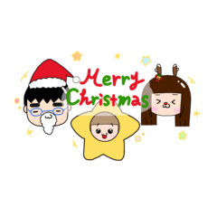 [LINEスタンプ] はちまゆスタンプ2 (クリスマス)