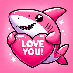 [LINEスタンプ] lovely shark Shelly